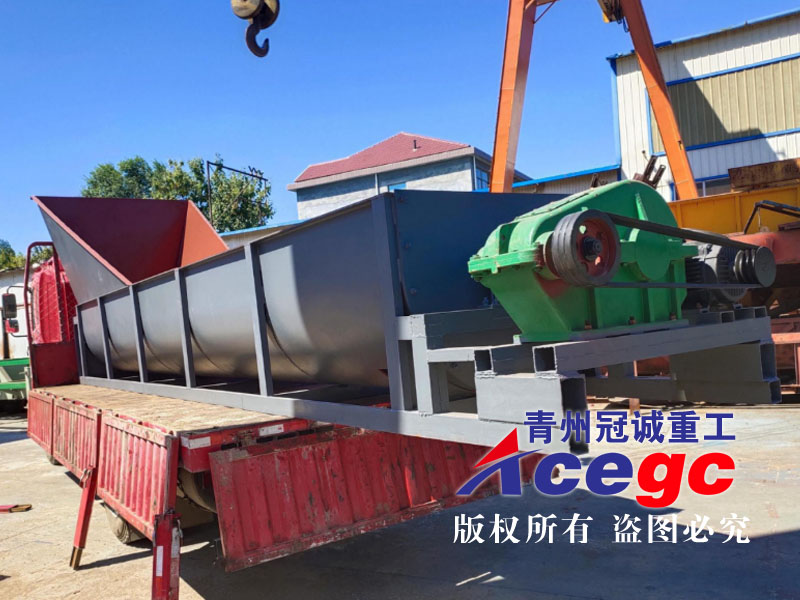 螺旋洗砂機發往寧波